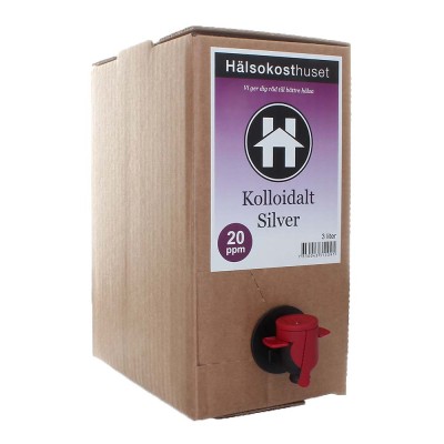 Kolloidalt silver 20ppm 3 liter
